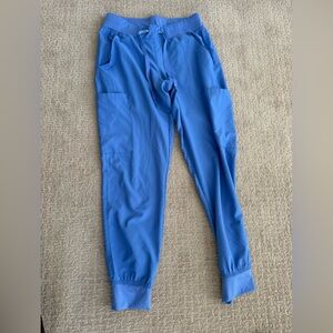 Med Couture TWO Pairs Women's Scrub Pants in Royal Blue